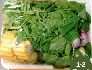 Contoh paket sayur bayam Ekonomis Racikin